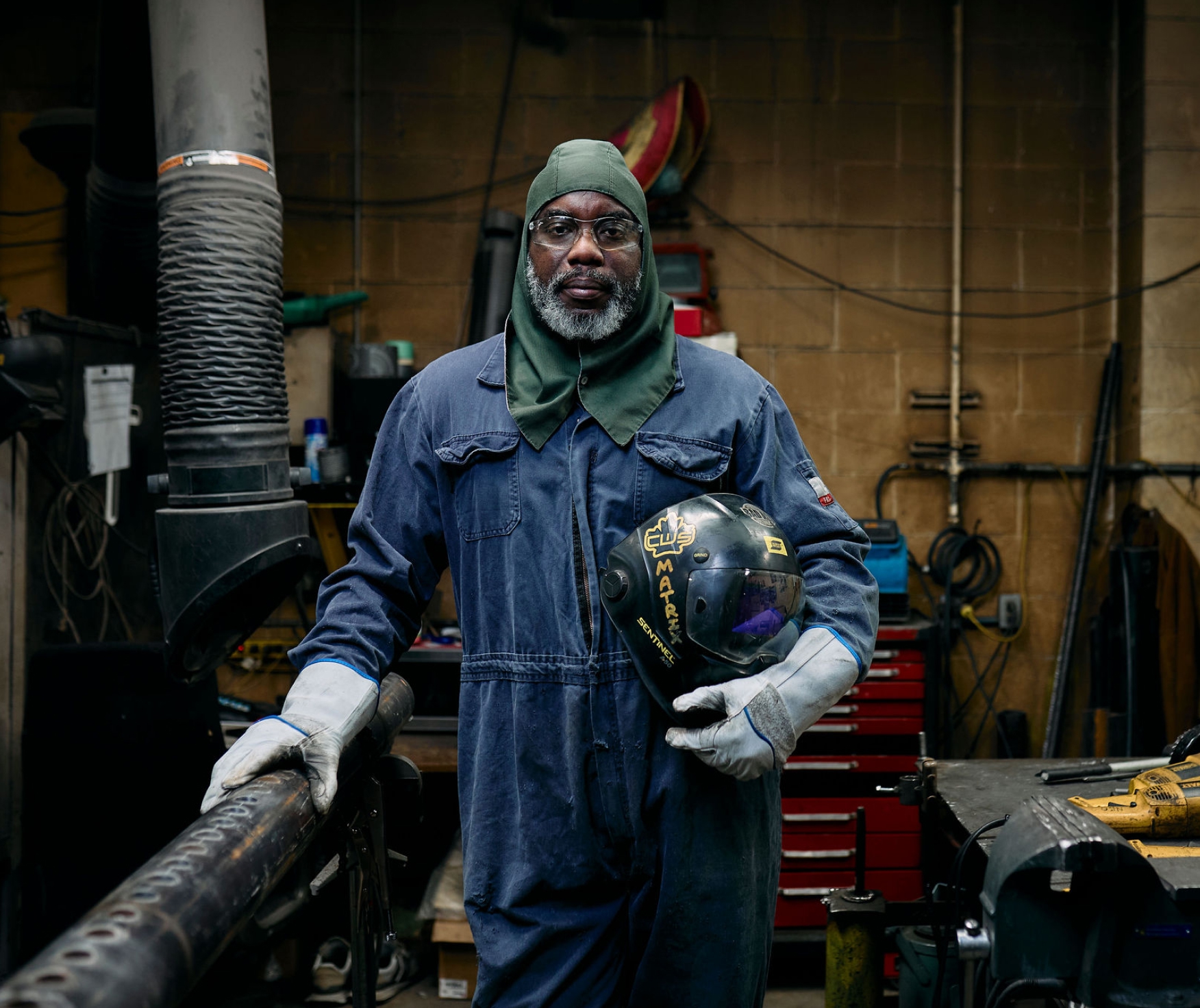 Thermogenics boiler technician in a boiler room